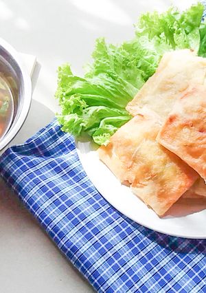 Foto resep Jajanan anak sekolah terbaru | lumpia isi sayur