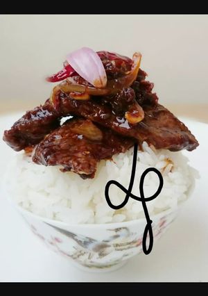 A picture of Beef Slice In Sweet Dark Sauce.