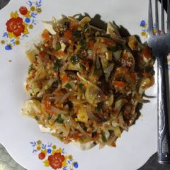 A picture of Awara da miyan jajjage.