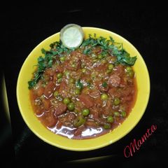 Carrot green peas curry(Gazar - Matar ki sabji) A picture of Carrot green peas curry(Gazar - Matar ki sabji).