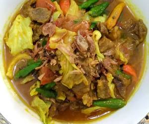 Masakan Populer Tongseng sapi tanpa santan Lezat Mantap