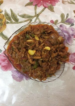 A picture of Tuna fish curry.
