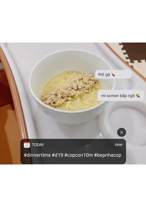 Hình của món Mì somen thịt gà bắp ngô 🌽.