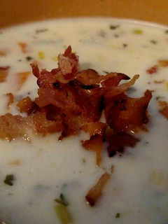 A picture of New England Clam Chowder.