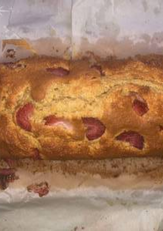 Una foto de Budín de avena y fresas🍓