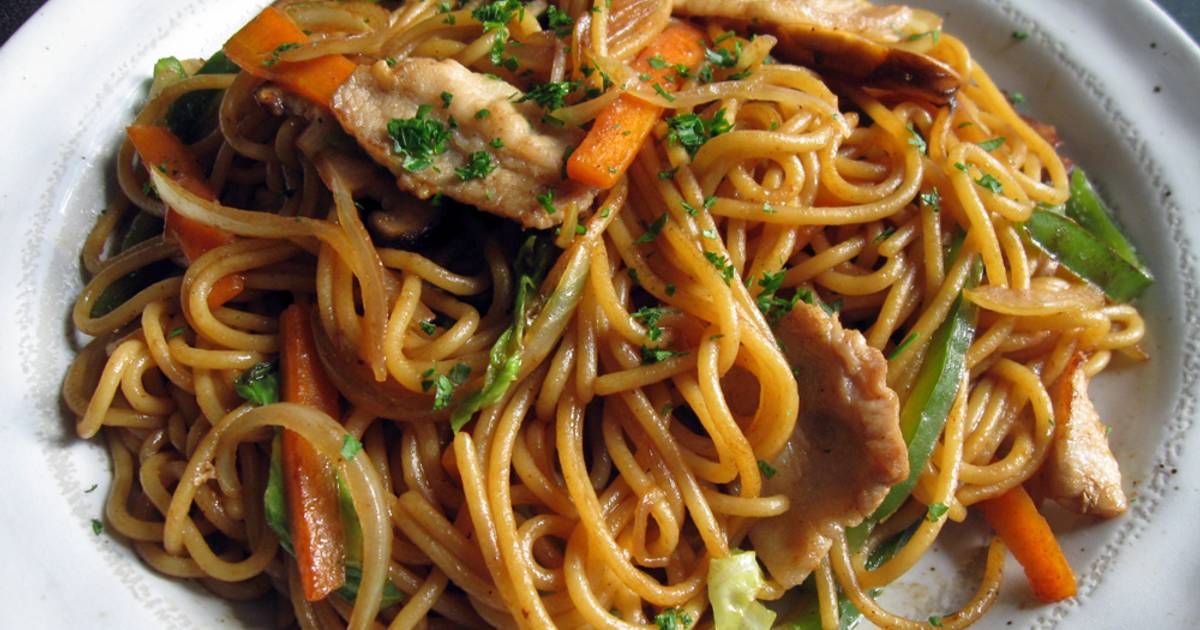 Стиль лапша. Якисоба. Лапша Якисоба. Yakisoba Noodles. Банг китайские макароны.