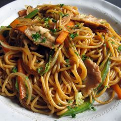 A picture of Bi-Carb Soda Transforms Spaghetti Into Chinese Style Noodles.