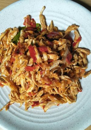 Foto resep Ayam suwir pedas
