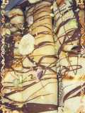 كريب بالنوتيلا والايس كريم 🍦