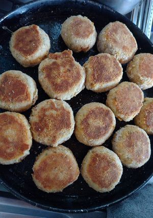 Una foto de Tortitas de zapallo anco