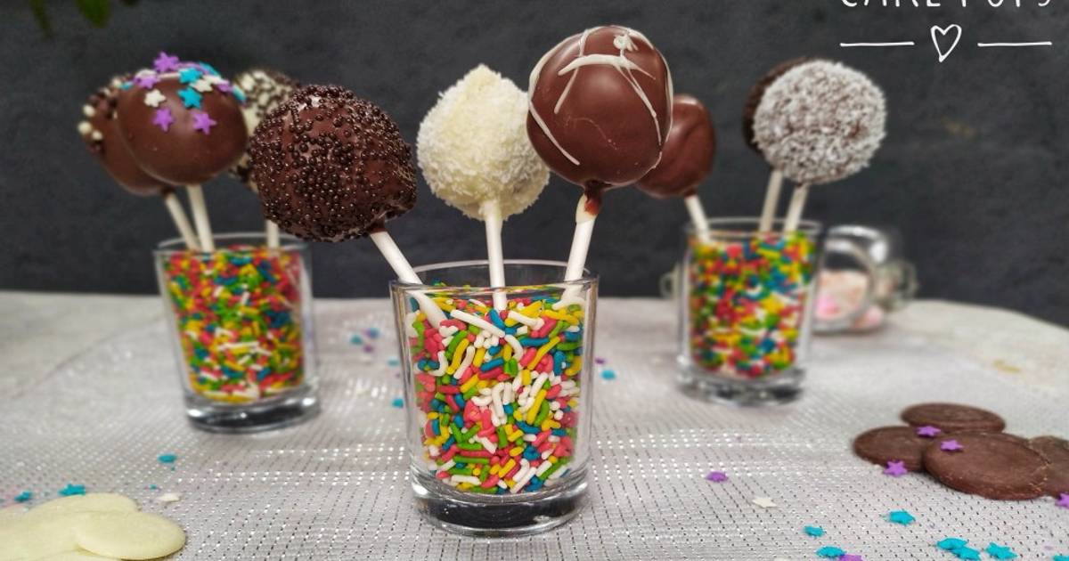 Cake pops de chocolate blanco y negro - 29 recetas caseras- Cookpad