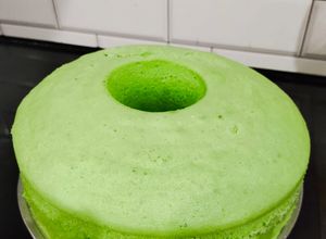 Foto resep Bolu pandan santan kukus lembut gurih
