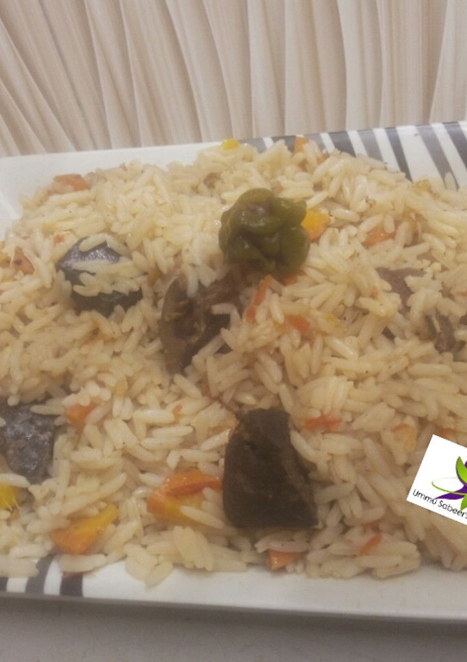 A picture of Simple jollof rice.