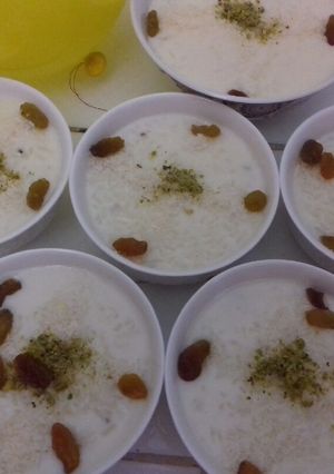 صورة لوصفة رز بحليب