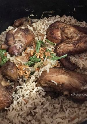 Foto resep Nasi Kebuli Ayam dengan Bumbu Instant