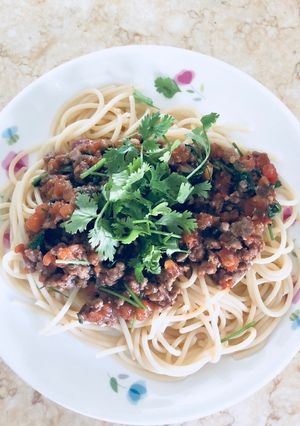 Hình của món Spaghetti cho người bận rộn.