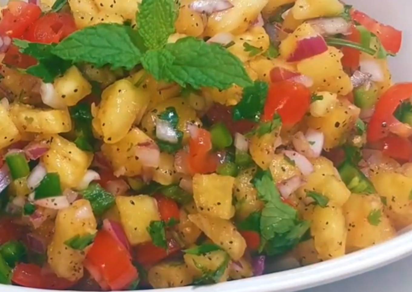Juicy, Tangy Pineapple Salad