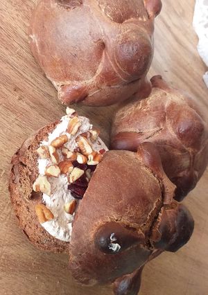 Una foto de Pan de muerto