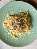 Creamy Fettuccine with Beef Bacon
