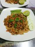 Thai Style LARB Spaghetti with Mushroom and Sausages