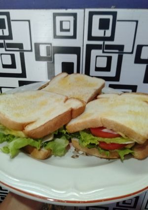 Foto resep Burger roti tawar ala²😉