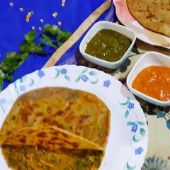 A picture of Dhania ka Paratha.