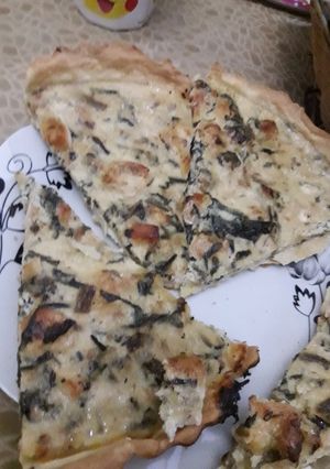 صورة لوصفة كيش بالسبانخ