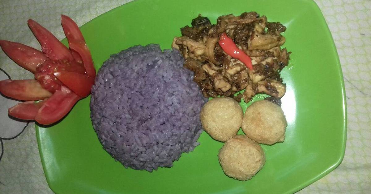  Resep  Nasi  ungu tanpa  santan  oleh Cicik Ary Cookpad