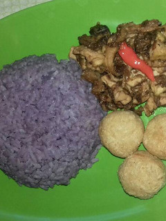 Foto resep Nasi ungu tanpa santan