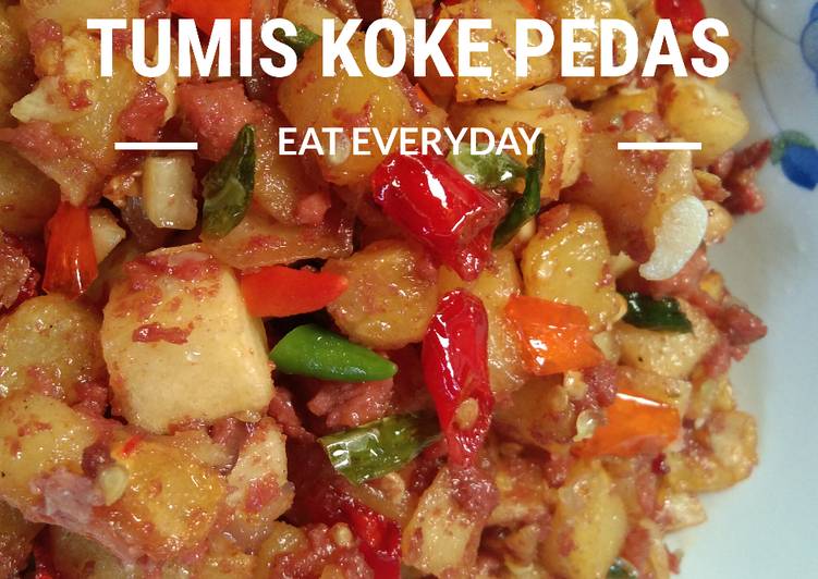 Cara Gampang Menyiapkan Tumis KoKe (Kornet-Kentang) Pedas, Lezat Sekali