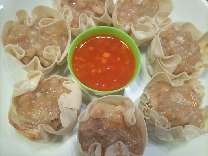 Cara Simple Membuat Resep  Dimsum ayam udang yang Enak Banget, Bisa Manjain Lidah
