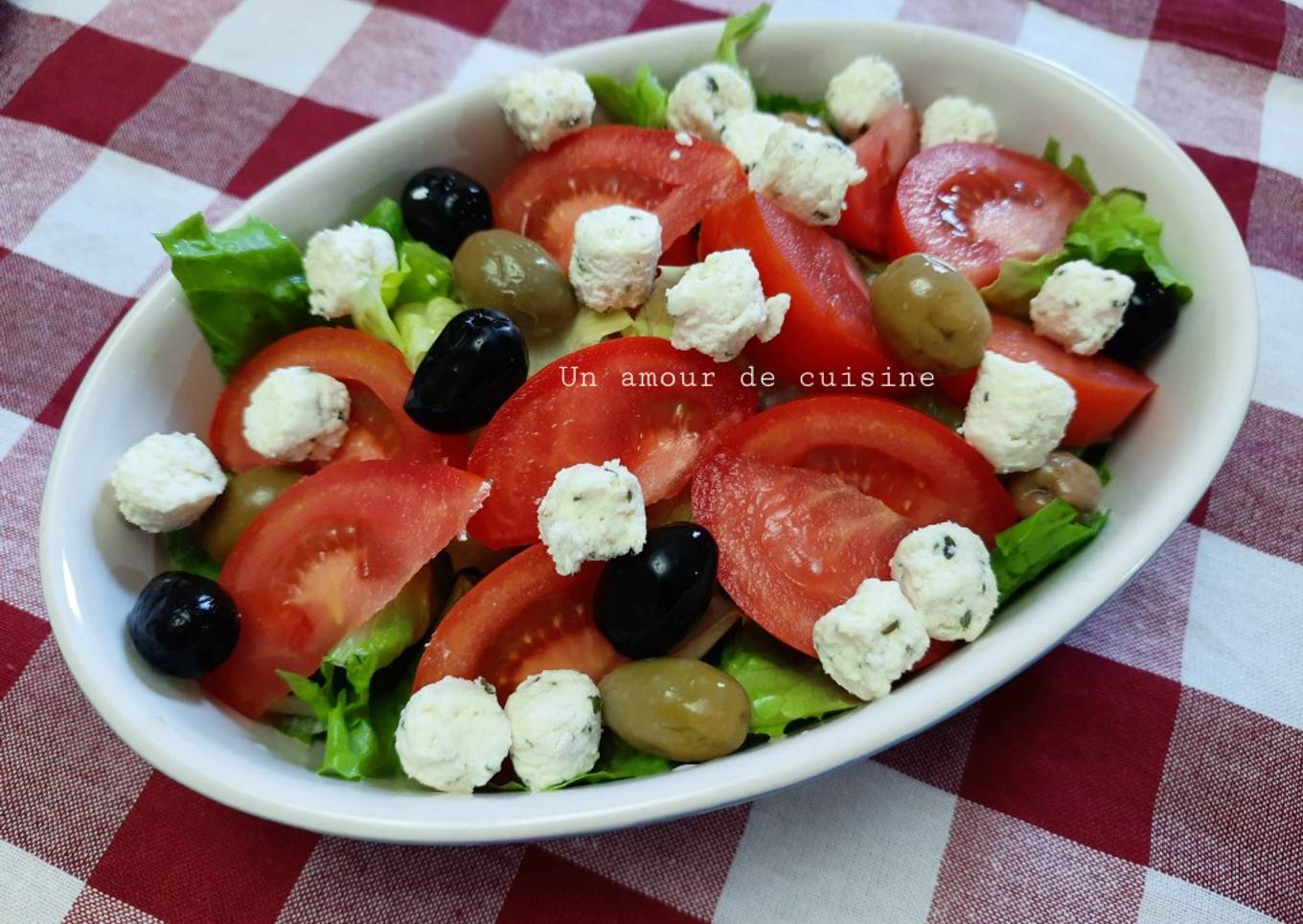 Salade de crudités au fromage 🥗