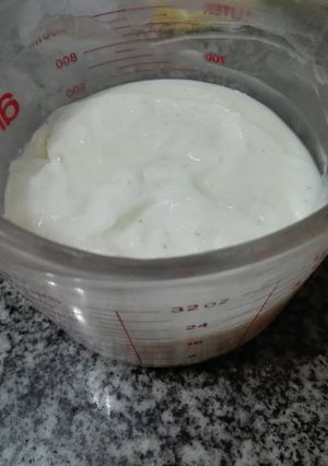 Una foto de Salsa blanca en microondas