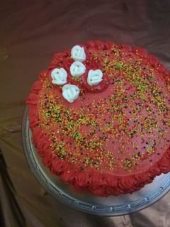 صورة لوصفة الكيكه الاسفنجيه لاي عيد ميلاد عندك