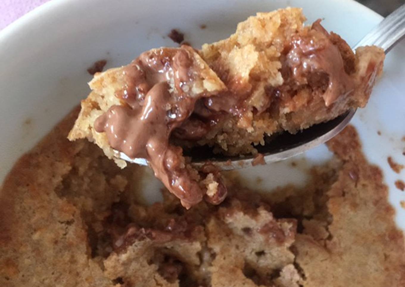 Mug cake de masa de galletas fit