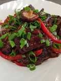 Ternera en salsa de ostras al estilo Thai