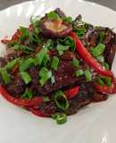 Ternera en salsa de ostras al estilo Thai