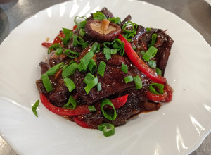 Una foto de Ternera en salsa de ostras al estilo Thai