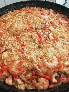 Una foto de Rica Paella Mixta
