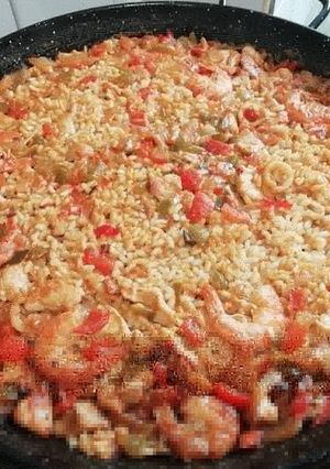 Una foto de Rica Paella Mixta