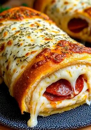 A picture of Cheesy Pepperoni Rolls Recipe.
