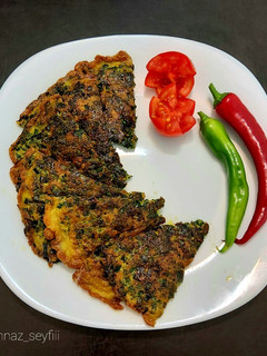عکسی از دستور کوکو تره و پیازچه