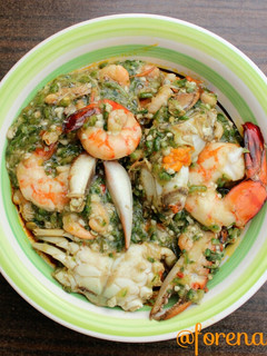 A picture of Seafood okro.