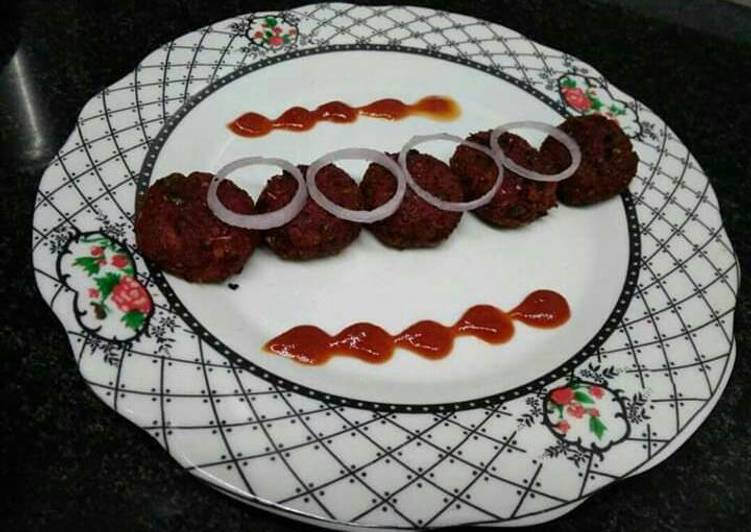 Recipe of Quick Beetroot Cutlet