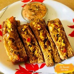 A picture of Paneer Sandwich.
