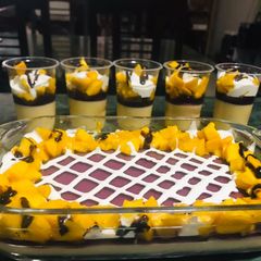 A picture of Choco Mango Custard.