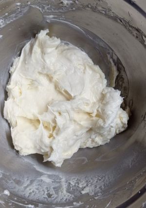 Una foto de Ganache de chocolate blanco