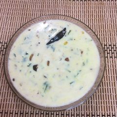 A picture of Perugu Charu (uncooked Kadhi).