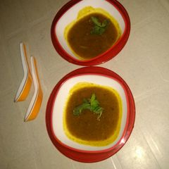 A picture of Pumpkin Soup.
