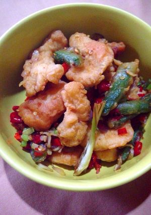 Foto resep Ayam dan Buncis Goreng Tepung Cabe Garam